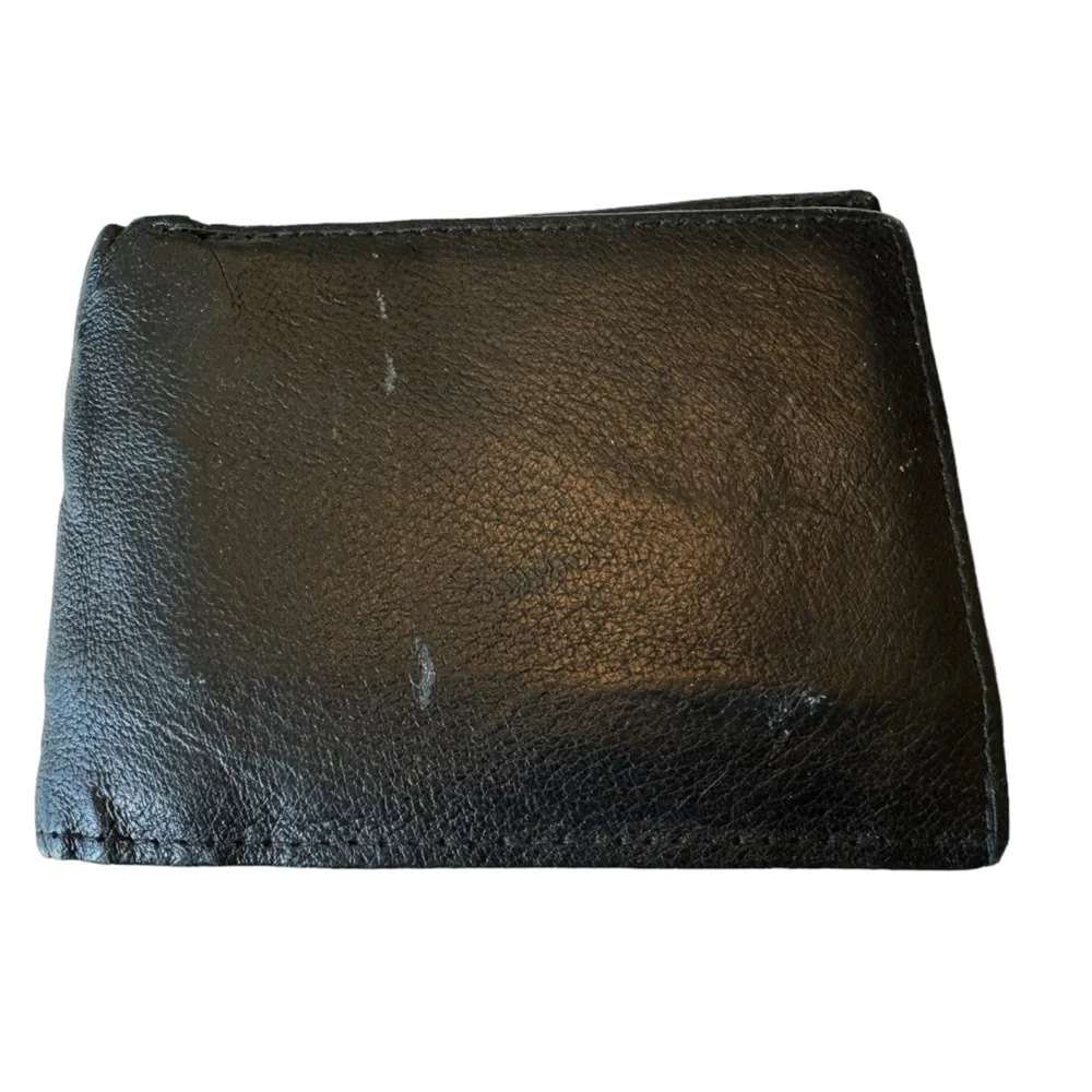 Vintage Genuine Leather Black Aged Men’s Wallet